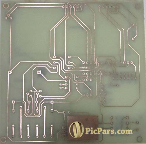PCB پروژه قفل رمز با avr