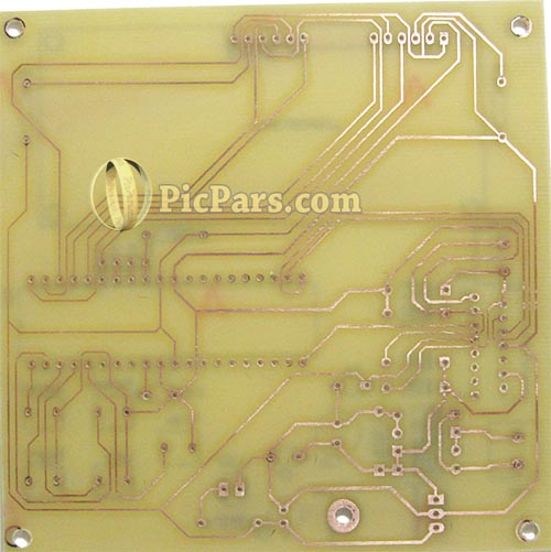 PCB پروژه کنترل سرعت و جهت موتور DC