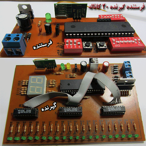 پروژه کنترل 20 کاناله-به همراه کنترل سرعت موتور با avr