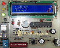 پروژه محافظ لوازم برقی با avr و نمایشگر LCD